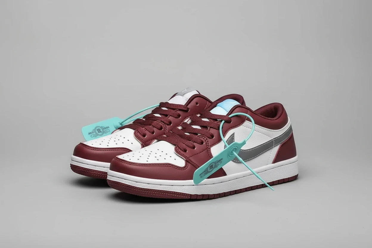 The Pure White Dunk AJ1 Low Shoes