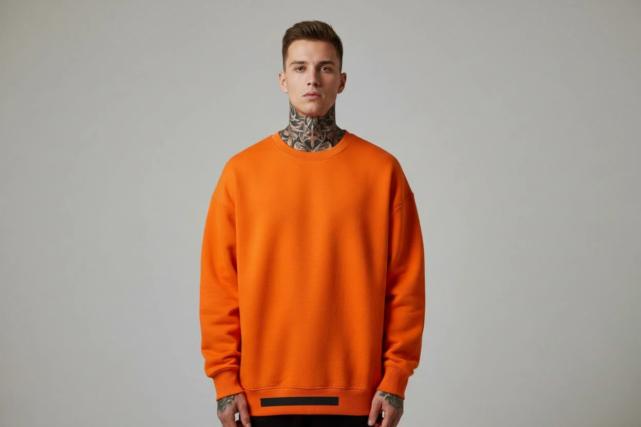 The Luxe Cotton Velvet-Lined Sweater