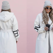 The Elegant Long Windbreaker with Utility Pockets