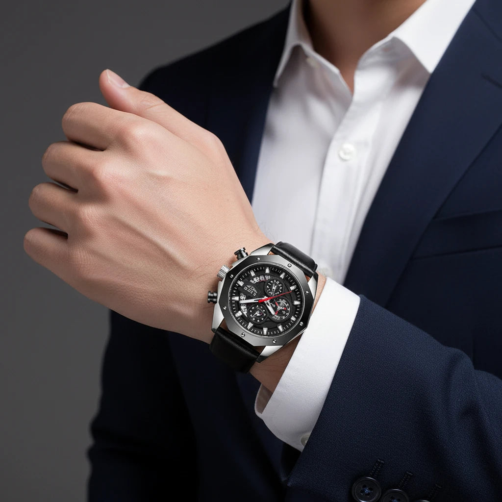 The Sporty Silicone Chronograph