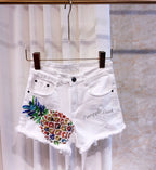 The Elegance High-Waist Denim Shorts
