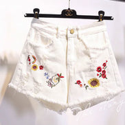 The Elegance High-Waist Denim Shorts
