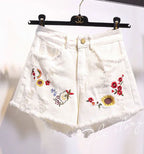 The Elegance High-Waist Denim Shorts
